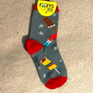 Foozys Girls Ice Cream Socks Grey